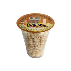 Cheese flavored popcorn (glass) 20 g